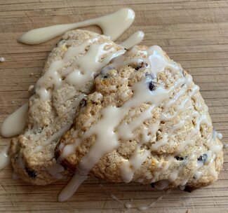FSHN cranberry scones with orange glaze