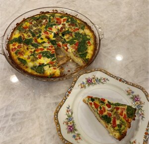 Chicken Sausage and Veggie Breakfast Quiche by Abigail Graham