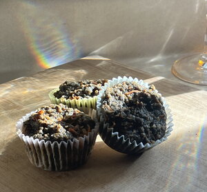 Low-sodium Carrot Cake Muffins by Avery Kyburz