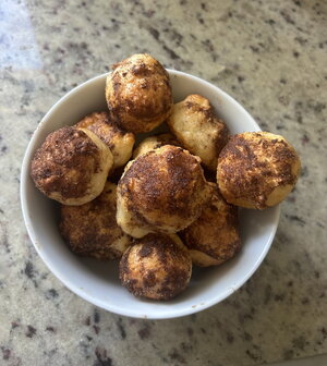 Cinnamon Sugar Wheat Pretzel Bites by Victoria Wueste
