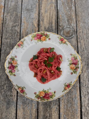 Pink Bliss Beetroot Pasta by Youbin Jun