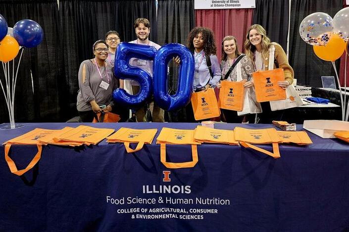 Master of Science in Food Science 50 year celebration at Chicago food technology expo.